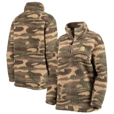 Женская джерси New Devils G-III Sports by Carl Banks Camo Sherpa Quarter-Zip Jacket