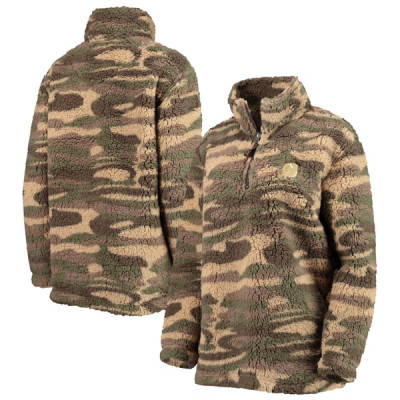 Женская джерси New Devils G-III Sports by Carl Banks Camo Sherpa Quarter-Zip Jacket