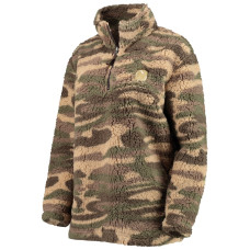 Женская джерси New Devils G-III Sports by Carl Banks Camo Sherpa Quarter-Zip Jacket