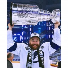 Autographed Tampa Bay Lightning Victor Hedman Fanatics Authentic 16 x 20 2020 Stanley Cup Champions Raising Cup Photograph with 2020 SC Champs Inscription