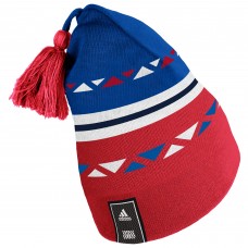 New York Rangers adidas Reverse Retro 2.0 Pom Cuffed Knit Hat - Blue