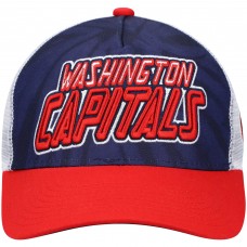 Washington Capitals Youth Team Tie-Dye Snapback Hat - Navy/Red