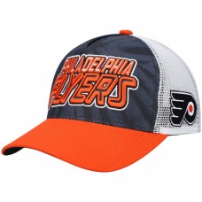 Philadelphia Flyers Youth Team Tie-Dye Snapback Hat - Black/Orange