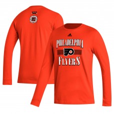 Philadelphia Flyers adidas Reverse Retro 2.0 Fresh Playmaker Long Sleeve T-Shirt - Burnt Orange