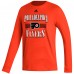 Футболка с длинным рукавом Philadelphia Flyers adidas Reverse Retro 2.0 Fresh Playmaker - Burnt Orange
