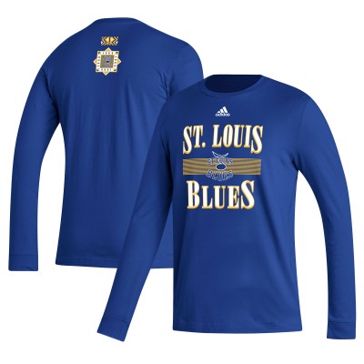 Футболка St. Louis Blues adidas Reverse Retro 2.0 Fresh Playmaker Long Sleeve - Royal