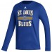 Футболка St. Louis Blues adidas Reverse Retro 2.0 Fresh Playmaker Long Sleeve - Royal