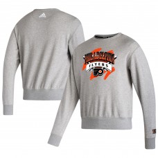 Philadelphia Flyers adidas Reverse Retro 2.0 Vintage Pullover Sweatshirt - Gray