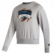 Washington Capitals adidas Reverse Retro 2.0 Vintage Pullover Sweatshirt - Gray