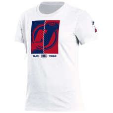 Женская футболка New Jersey Devils adidas White Reverse Retro 2.0 Playmaker