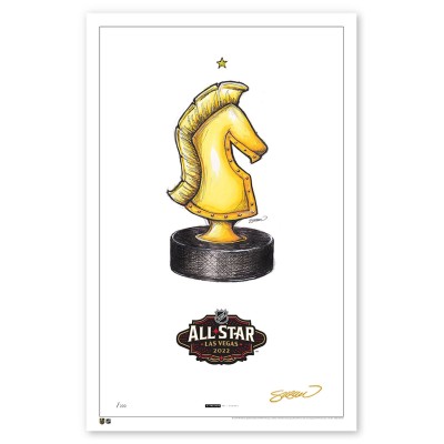 Vegas Golden Knights 2022 NHL All-Star Game 11 x 17 Limited Edition Sketch Art Print