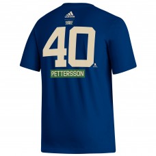 Elias Pettersson Vancouver Canucks adidas Reverse Retro 2.0 Name & Number T-Shirt - Navy