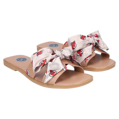Женская New Jersey Devils FABGATING by Cuce Tan Bow Sandals
