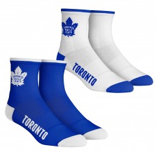 Toronto Maple Leafs Rock Em Socks Core Team 2-Pack Quarter Length Sock Set