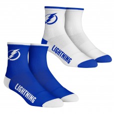 Tampa Bay Lightning Rock Em Socks Core Team 2-Pack Quarter Length Sock Set