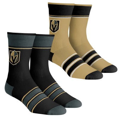 Две пары носков Vegas Golden Knights Rock Em Unisex Multi-Stripe