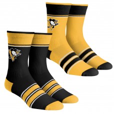 Две пары носков Pittsburgh Penguins Rock Em Socks Unisex Multi-Stripe