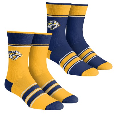 Две пары носков Nashville Predators Rock Em Youth Multi-Stripe