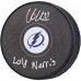 Шайба с автографом Victor Hedman Tampa Bay Lightning Fanatics Authentic Autographed with 2018 Norris Inscription