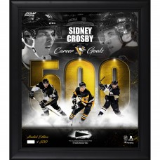 Плакат Sidney Crosby Pittsburgh Penguins Fanatics Authentic Framed 15' x 17' 500 Goals Collage with a - Limited Edition of 500