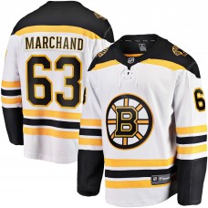 Brad Marchand Boston Bruins Away Premier Breakaway Player Jersey - White