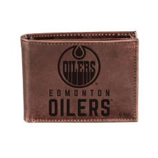 Кошелёк Edmonton Oilers Brown Bifold Leather Кошелёк Edmonton Oilers Brown Bifold Leather