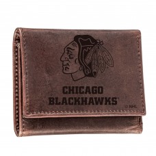 Кошелек Chicago Blackhawks Leather Team Tri-Fold