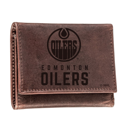 Кошелёк Edmonton Oilers Leather Team Tri-Fold