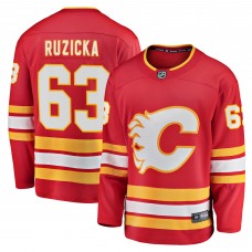 Adam Ruzicka Calgary Flames Home Breakaway Player Jersey - Red