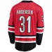 Игровая джерси Frederik Andersen Carolina Hurricanes Home Breakaway - Red