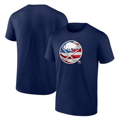 Buffalo Sabres Navy Banner Wave Logo T-Shirt