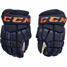 Autographed Edmonton Oilers Connor McDavid Upper Deck CCM 2017 Navy Gloves