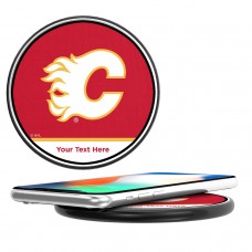 Беспроводная зарядка Calgary Flames Personalized 10-Watt Wireless