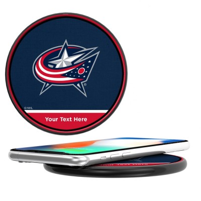 Беспроводная зарядка Columbus Blue Jackets Personalized 10-Watt Wireless