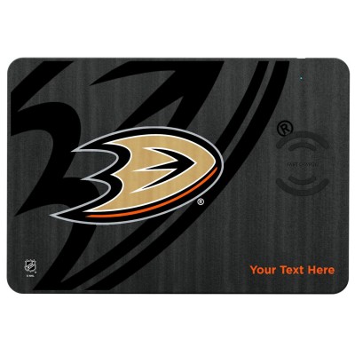Anaheim Ducks Personalized Wireless Charger & Mouse Pad