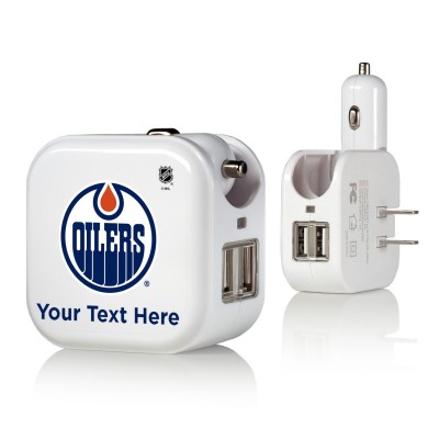 Блок питания Edmonton Oilers Personalized 2-In-1 USB