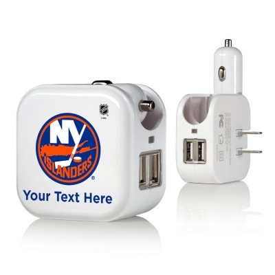 Блок питания New York Islanders Personalized 2-In-1 USB