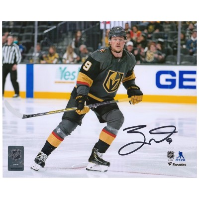 Autographed Vegas Golden Knights Jack Eichel Fanatics Authentic 8 x 10 Debut Photograph