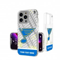 St. Louis Blues Keyscaper Personalized Stripe iPhone Glitter Case