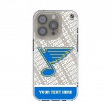 St. Louis Blues Keyscaper Personalized Endzone Plus Design iPhone Clear Case