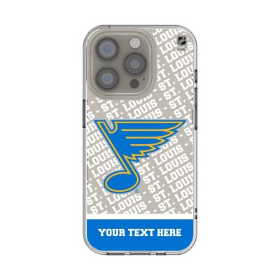 St. Louis Blues Keyscaper Personalized Endzone Plus Design iPhone Clear Case