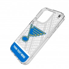 St. Louis Blues Keyscaper Personalized Endzone Plus Design iPhone Clear Case