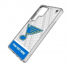 St. Louis Blues Keyscaper Personalized Endzone Plus Design Galaxy Clear Case