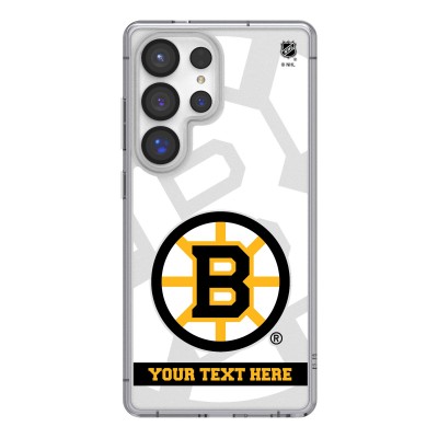 Boston Bruins Keyscaper Personalized Tilt Design Galaxy Clear Case