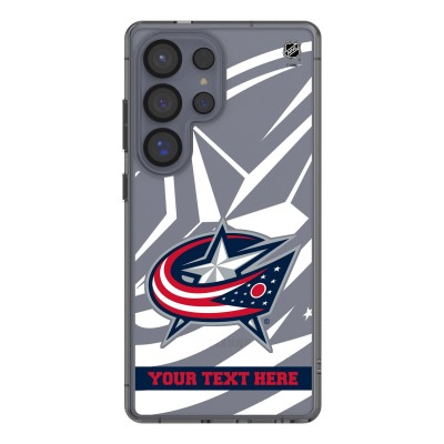 Columbus Blue Jackets Keyscaper Personalized Tilt Design Galaxy Clear Case