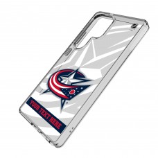 Columbus Blue Jackets Keyscaper Personalized Tilt Design Galaxy Clear Case