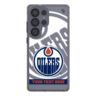 Edmonton Oilers Keyscaper Personalized Tilt Design Galaxy Clear Case
