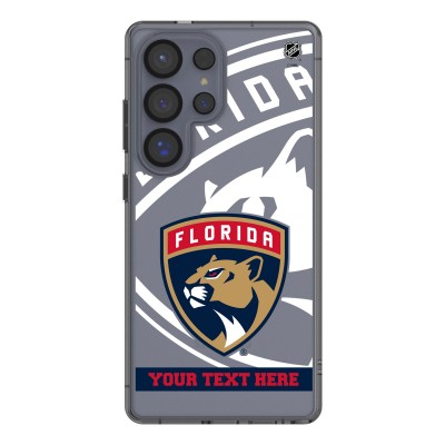 Florida Panthers Keyscaper Personalized Tilt Design Galaxy Clear Case