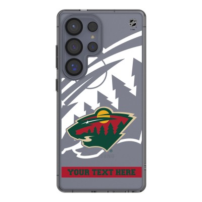 Minnesota Wild Keyscaper Personalized Tilt Design Galaxy Clear Case