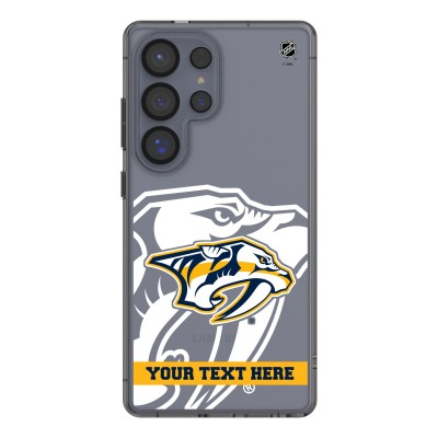 Nashville Predators Keyscaper Personalized Tilt Design Galaxy Clear Case